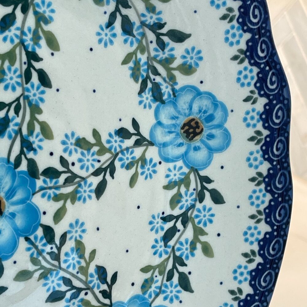 Gorgeous "Daphne" Floral Plate-Made in Poland-NEW - Picture 12 of 15